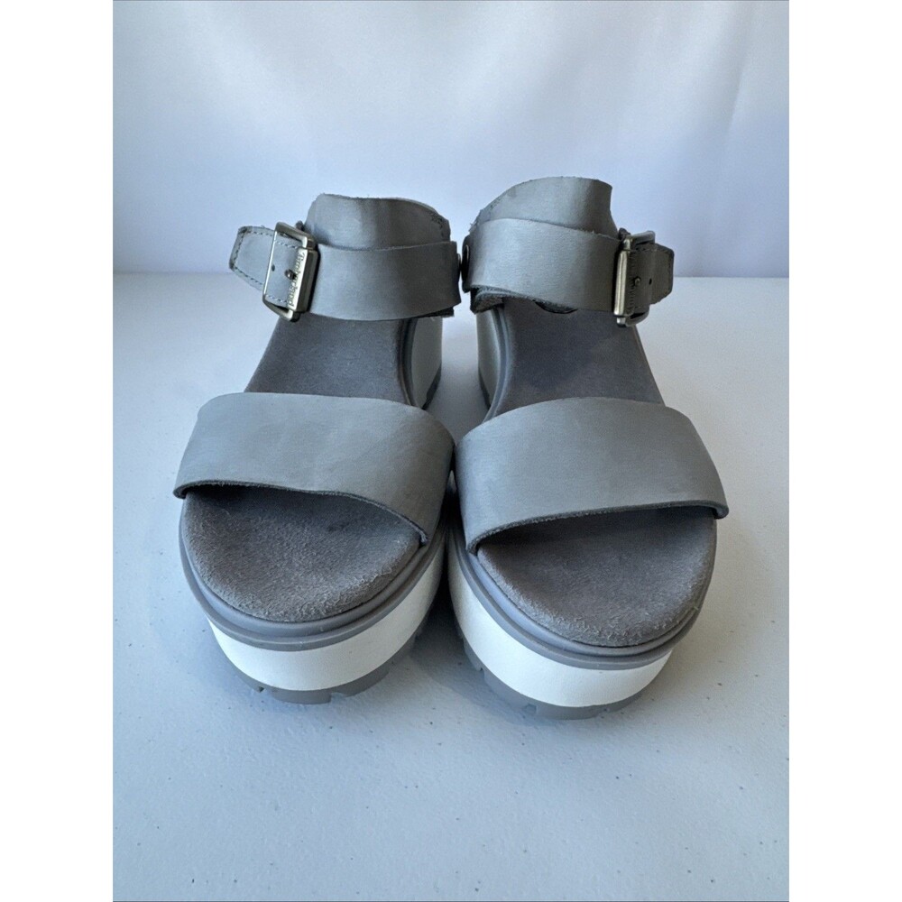 TIMBERLAND Koralyne Platform Wedge Leather Sandals Women’s US 8 EU 39 - Picture 3 of 11